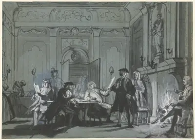 Samenkomst met kunstbeschouwing av Cornelis Troost