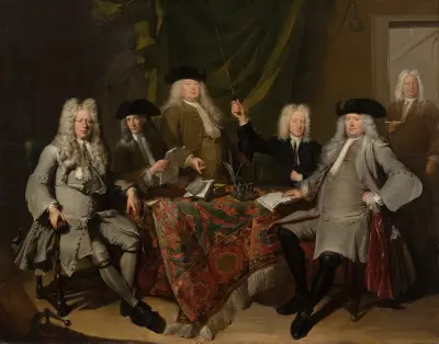 Collegium Medicums inspektörer av Cornelis Troost