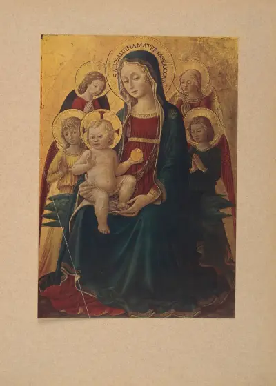 Bartolomeo Caporali, Madonna med barnet och änglar av Corrado Ricci