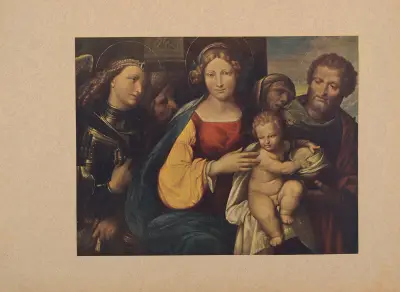 Garofalo, Madonna med barnet och helgon av Corrado Ricci