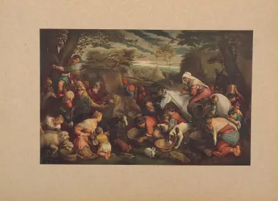 Jacopo Bassano, Mose låter vatten flöda ur en klippa av Corrado Ricci