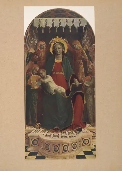 Madonna med barnet och änglar av Corrado Ricci