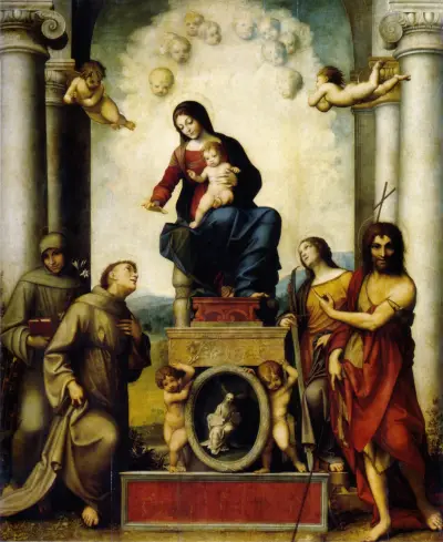 Madonna med den helige Franciskus av Correggio