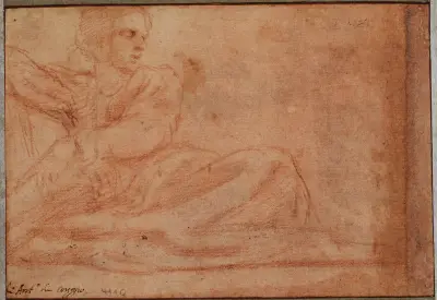 Seated figure to the right av Correggio
