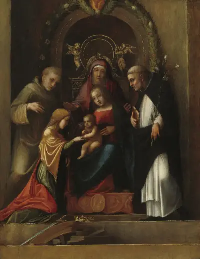The Mystic Marriage of Saint Catherine, 1510 – nr 2 av Correggio