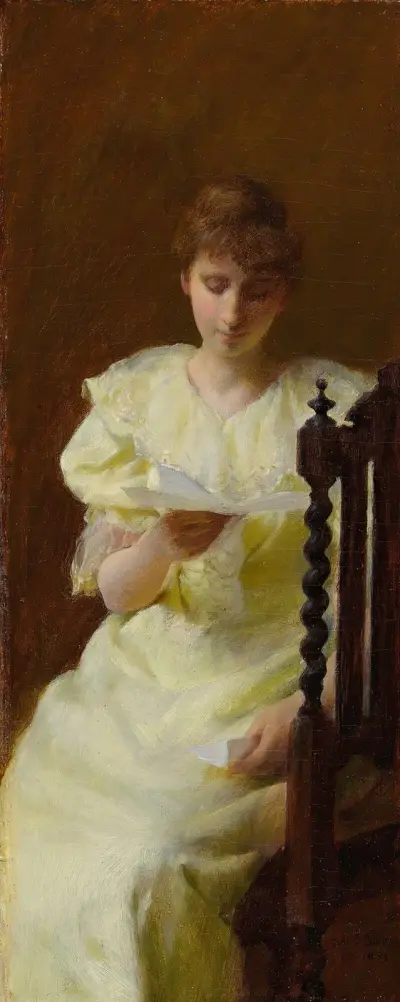 Dama w żółci, Charles Courtney Curran