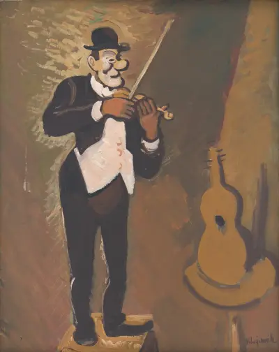 Clown Playing the Violin av Cyprián Majerník