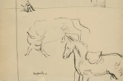 Horse and Bull av Cyprián Majerník