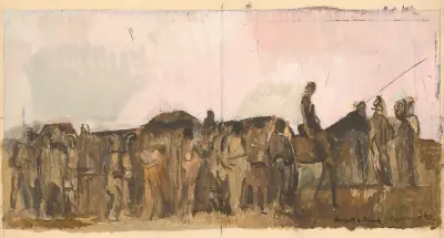 Nieoczekiwane spotkanie, 1942, Cyprián Majerník