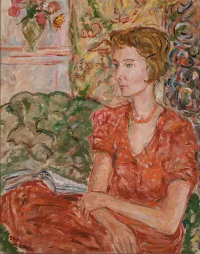 Portrait of Magdalena Potworowska av Tytus Czyżewski