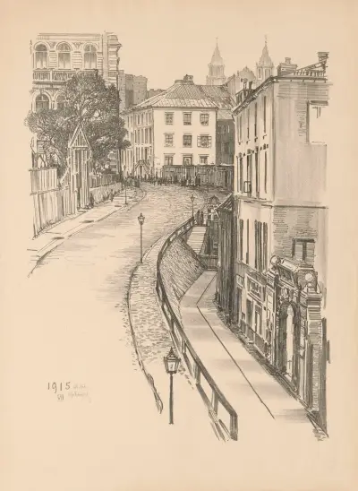 Oboźna Street av Feliks Jabłczyński