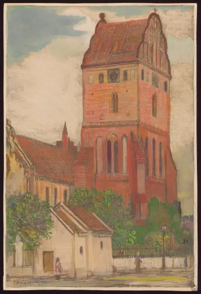 Virgin Mary’s Church in Nowe Miasto, 1913 av Feliks Jabłczyński