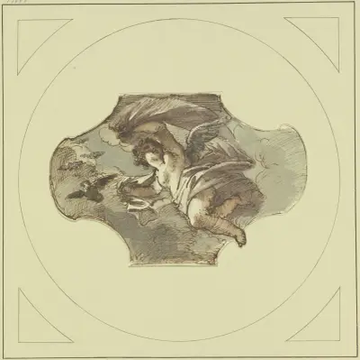 Svävande geni av Pietro da Cortona