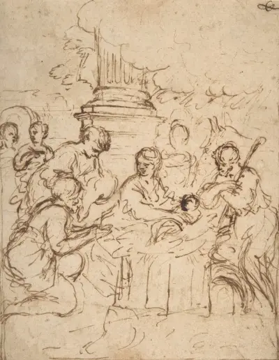 Herdarnas tillbedjan av Pietro da Cortona