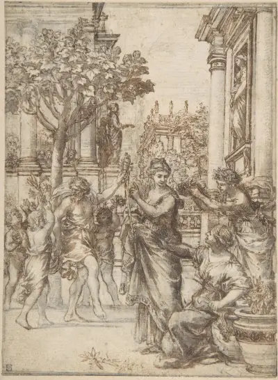 Naturens triumf över konsten av Pietro da Cortona