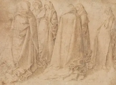 Group of Draped Figures av Antonello da Messina