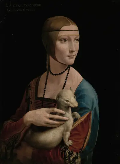 Damen med hermelinen – porträtt av Cecilia Gallerani (ca 1473–1536) av Leonardo da Vinci