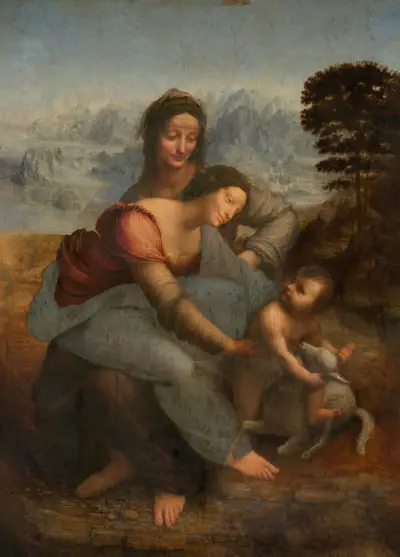 Die Jungfrau und das Kind mit der heiligen Anna von Leonardo da Vinci