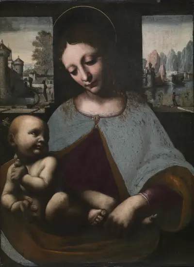 Jungfrun och barnet av Leonardo da Vinci