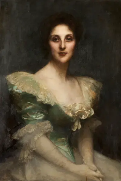 Portrait de Fanny Thérèse Reinach av Pascal-Adolphe-Jean Dagnan-Bouveret