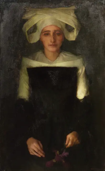 Recueillement (Contemplation) av Pascal-Adolphe-Jean Dagnan-Bouveret