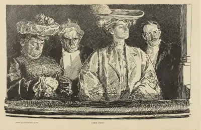 A box party av Charles Dana Gibson