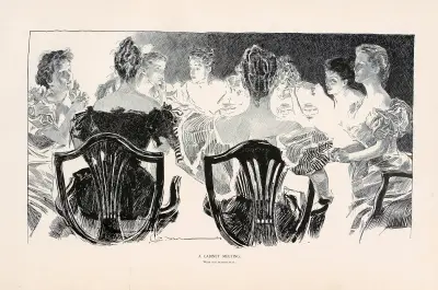 A cabinet meeting, Charles Dana Gibson