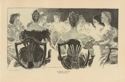 A cabinet meeting av Charles Dana Gibson