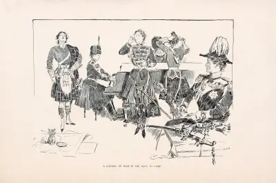 A council of war in the days to come, Charles Dana Gibson