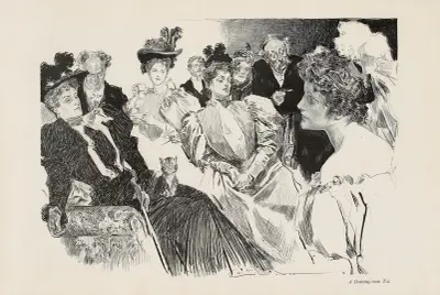 A Drawing-room Tea av Charles Dana Gibson