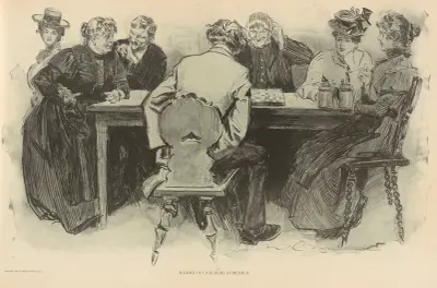 Ett parti dam i München av Charles Dana Gibson