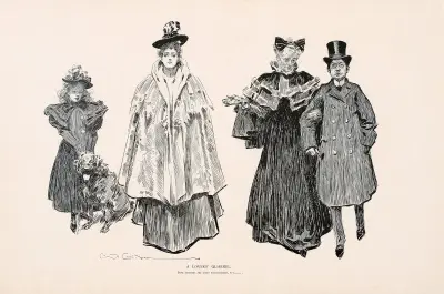 En älskandes gräl av Charles Dana Gibson