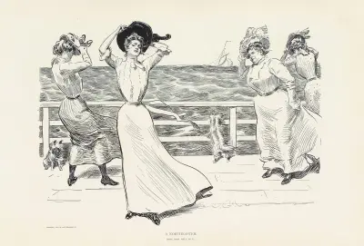 En nordoststorm av Charles Dana Gibson