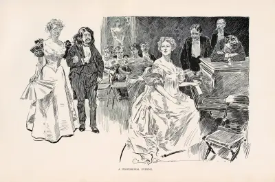 En professionell afton av Charles Dana Gibson