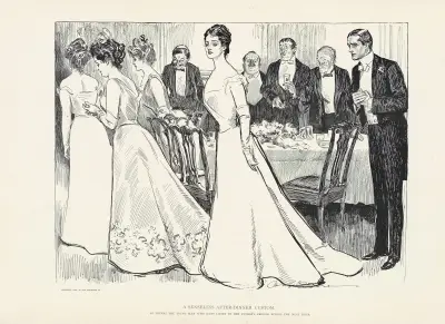 En meningslös sed efter middagen av Charles Dana Gibson