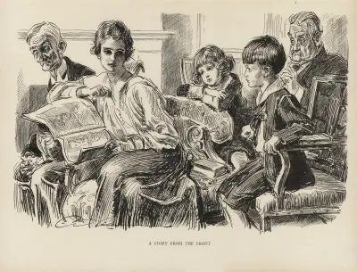En berättelse från fronten av Charles Dana Gibson