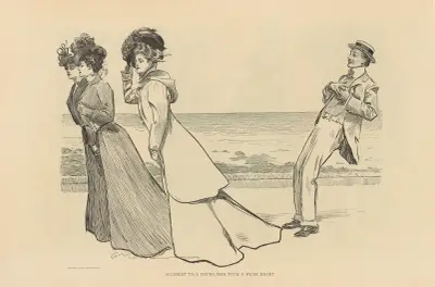 Olycka med en ung man med svagt hjärta av Charles Dana Gibson