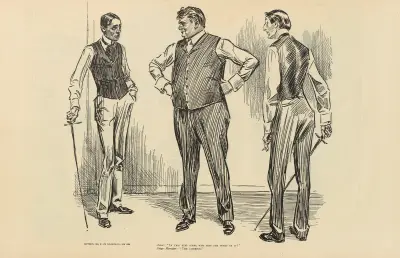 Actor; ‘In this duel scene who gets the worst of it’ av Charles Dana Gibson