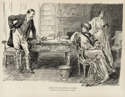Råd till de mentalt svaga – Gå tillbaka till stallet så snart som möjligt av Charles Dana Gibson