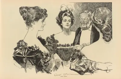 After Dinner av Charles Dana Gibson