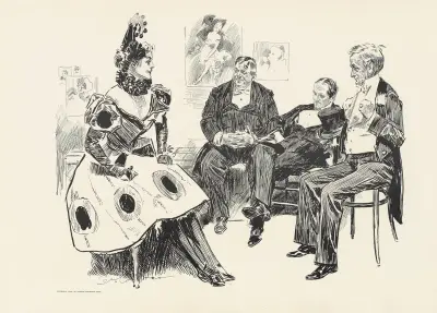Efter föreställningen av Charles Dana Gibson