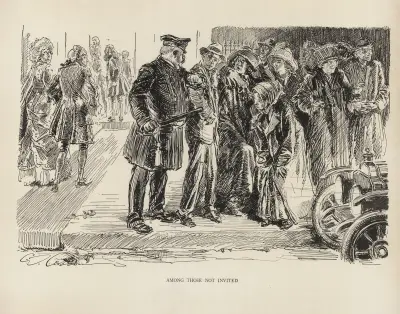 Bland dem som inte bjudits in av Charles Dana Gibson