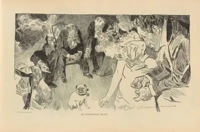 En relief efter middagen av Charles Dana Gibson