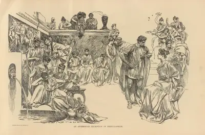 En eftermiddagsreception i Herculaneum av Charles Dana Gibson