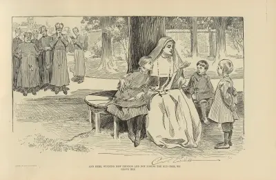 And here, winning new friends and not losing the old ones, we leave her av Charles Dana Gibson