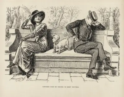 Another case of trying to keep neutral av Charles Dana Gibson