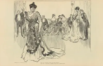 ‘Are your intentions toward the widow serious’ av Charles Dana Gibson