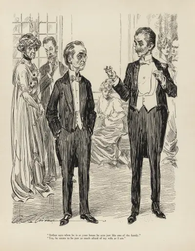 ‘Arthur says when he is at your house he acts just like one of the family’ av Charles Dana Gibson