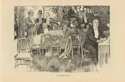 At D’Armenonville av Charles Dana Gibson