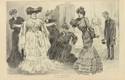 Hos sömmerskan av Charles Dana Gibson